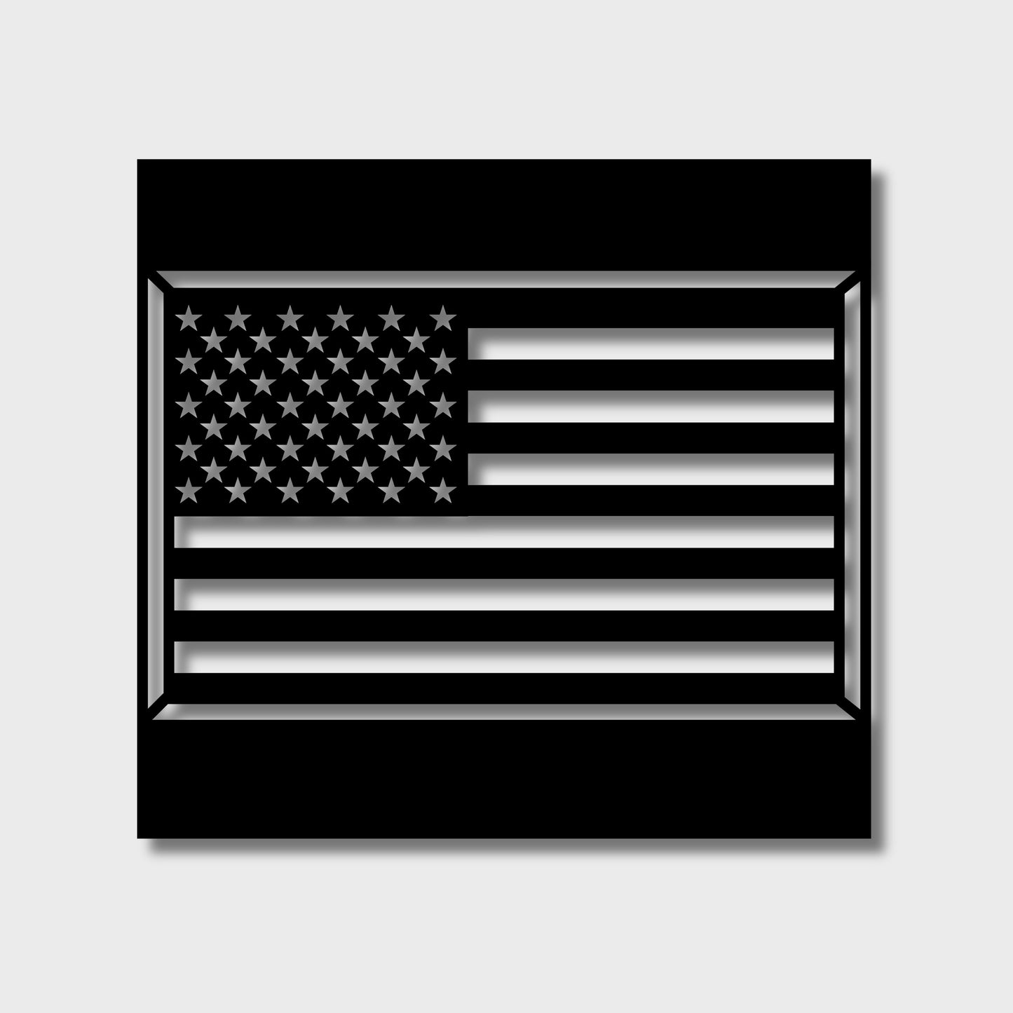 UNITED STATES VETERAN PERSONALIZED AMERICAN FLAG STEEL WALL SIGN