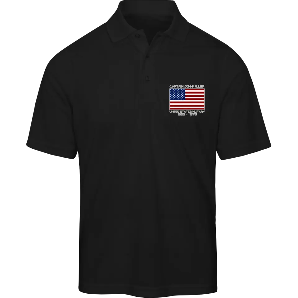 Personalized Veteran Polo Shirt