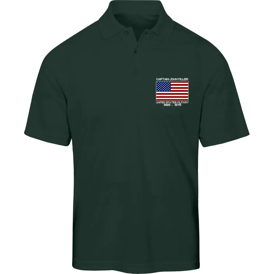 Personalized Veteran Polo Shirt