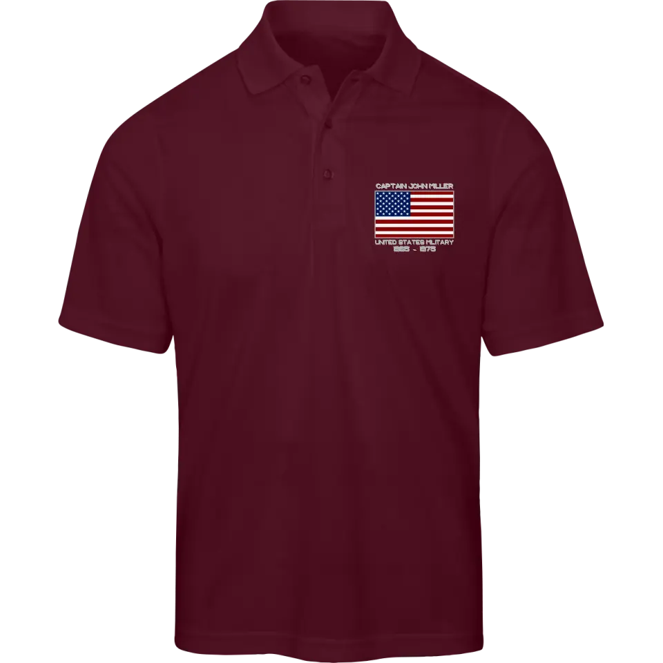 Personalized Veteran Polo Shirt