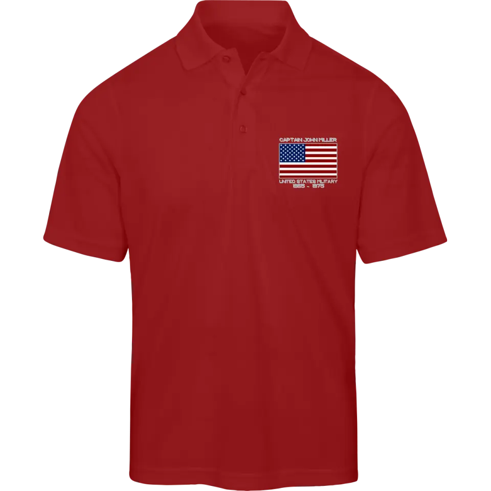 Personalized Veteran Polo Shirt