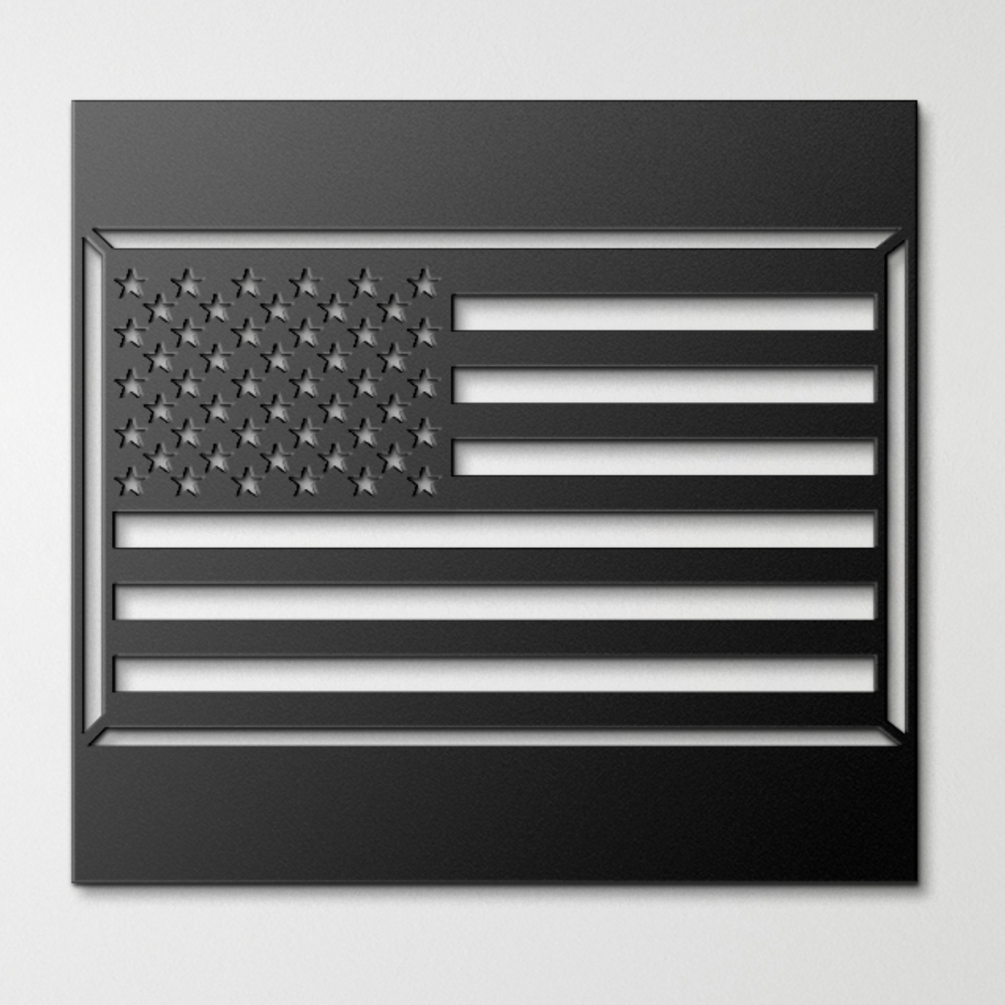 PERSONALIZED AMERICAN FLAG WITH SERVICE DATES STEEL WALL SIGN